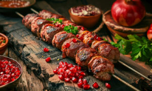 Две палки шашлыка