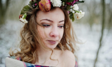 Девушка славянка