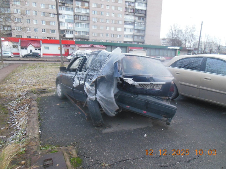 брошенное авто