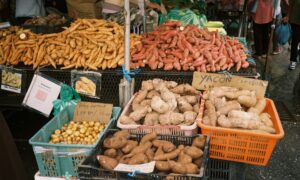 Овощи на рынке