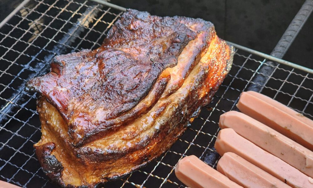 Сало на гриле