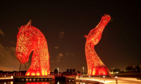 Две красные лошади