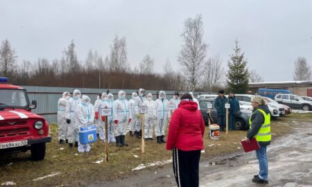 ветеринары провели учения