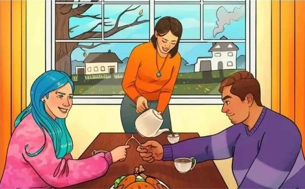 Трое за обеденным столом