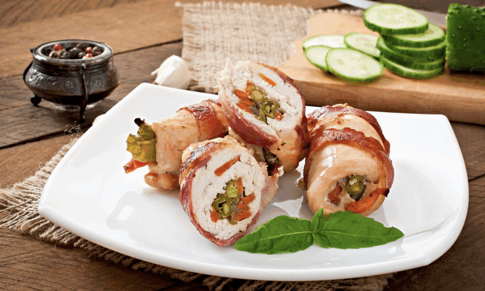 мясные рулетки с начинкой