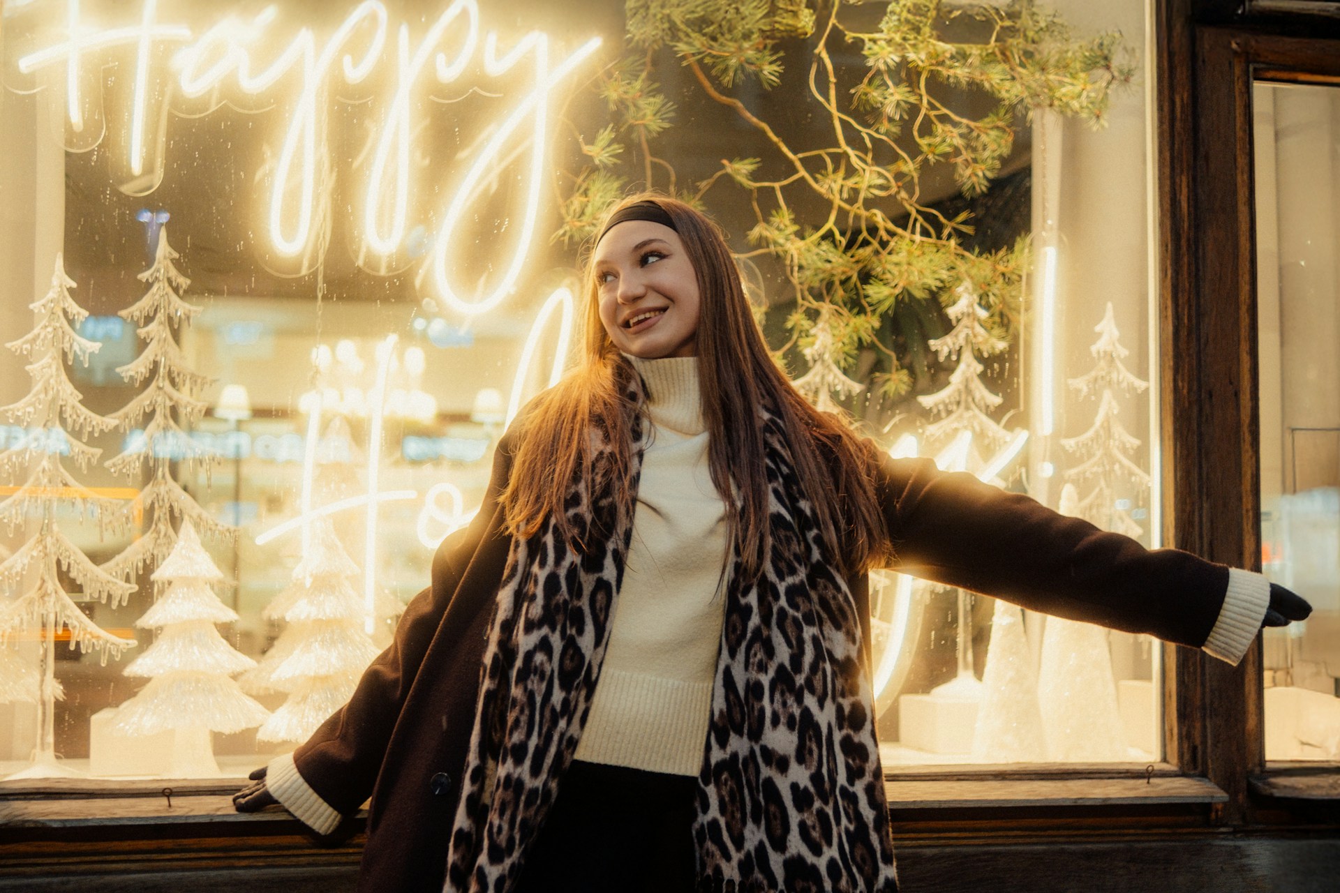 Девушка в зимней куртке