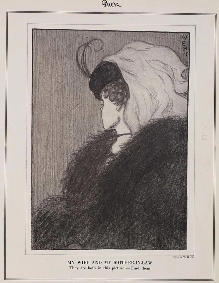 Иллюзия, опубликованная в журнале Puck в 1915 году.