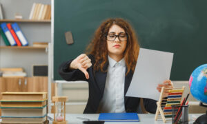 Учитель в школе