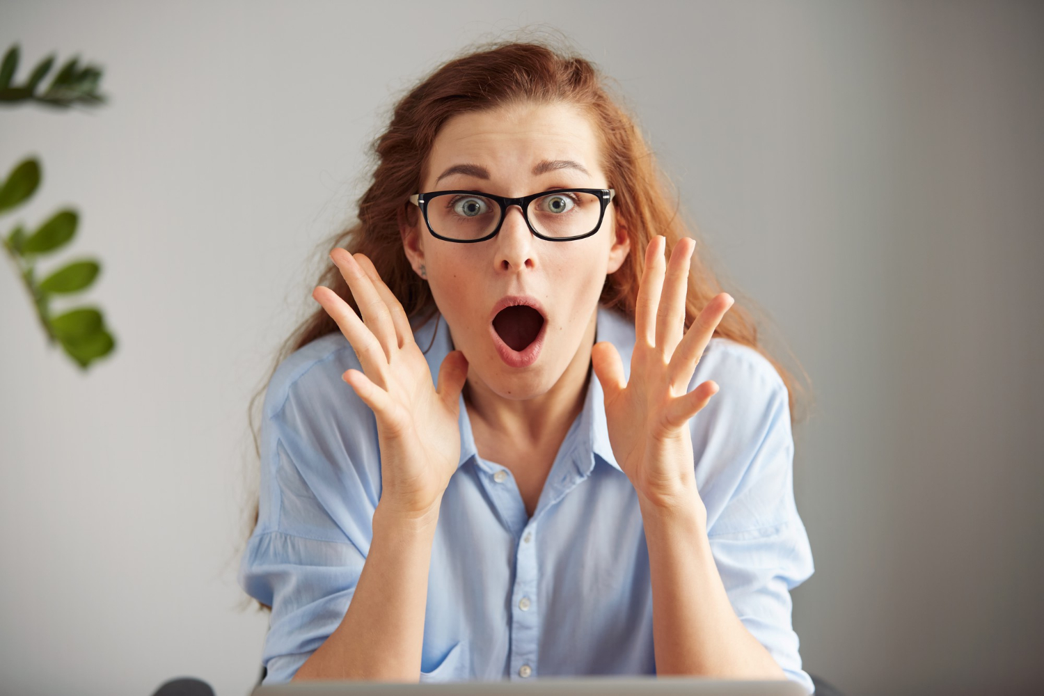 Женщина в шоке