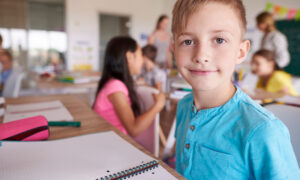 Ученик в школе