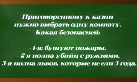 Задачка на логику с приговоренным к казни и комнатами