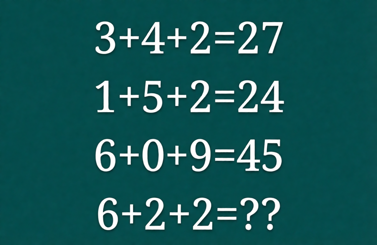 Головоломка с математическими примерами