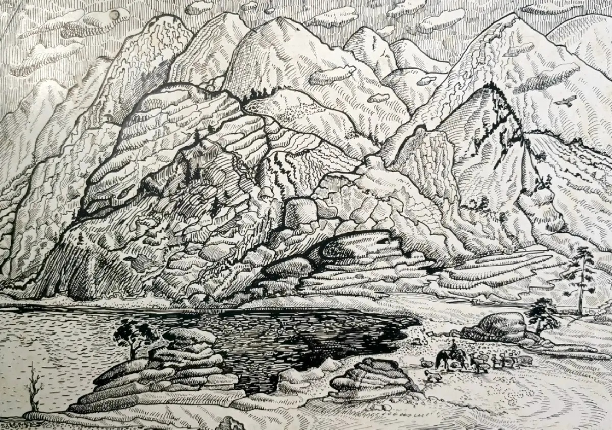 alt серая гравюра