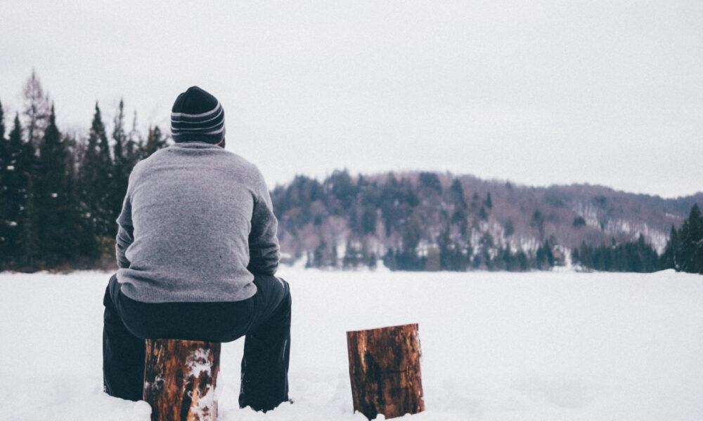 на природе зимой