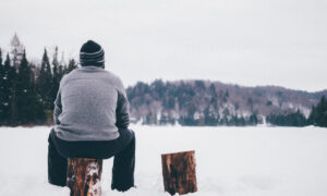 на природе зимой