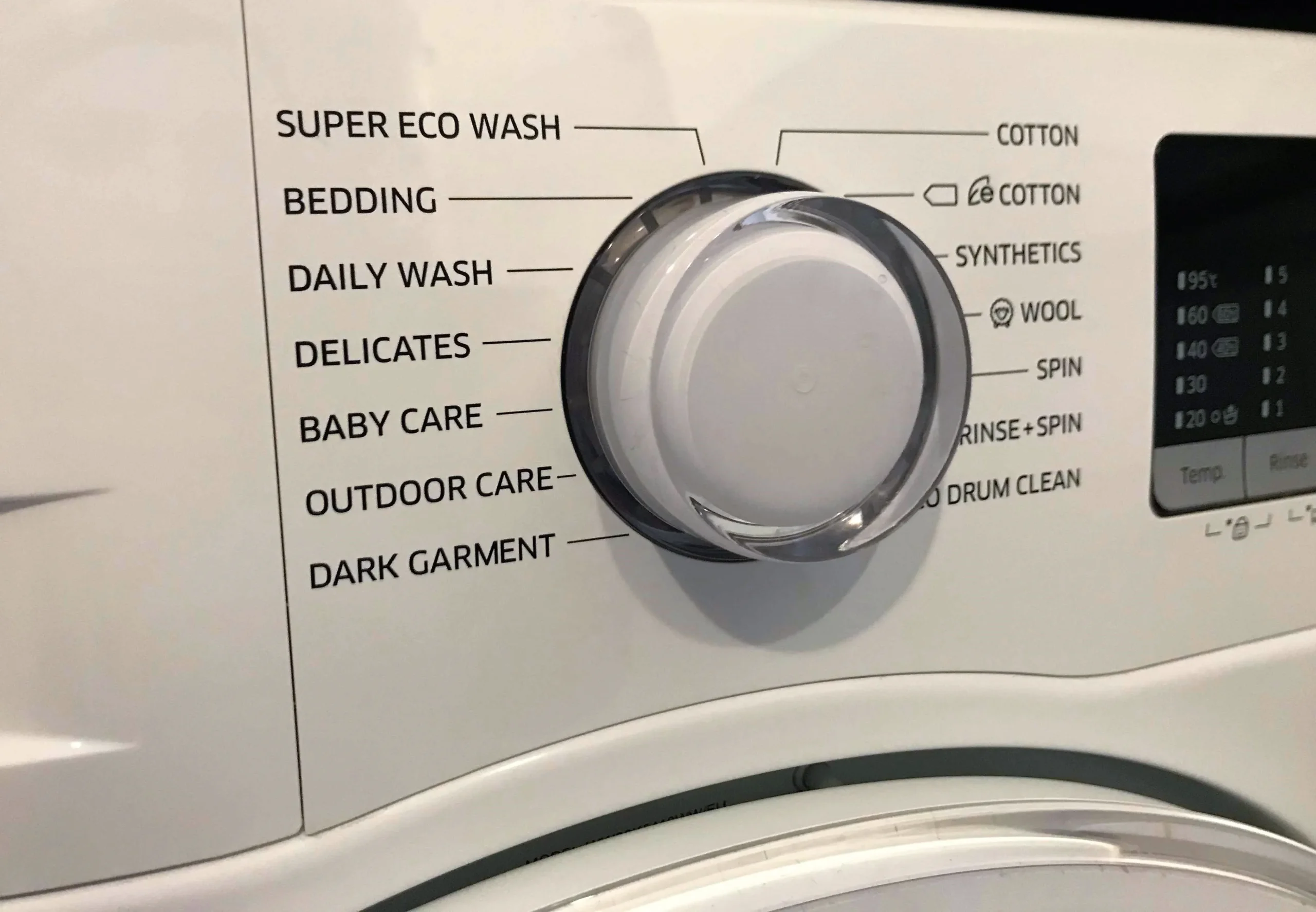 режим стиральной машины