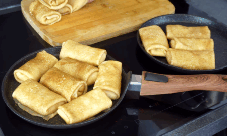 блинчики на сковородке