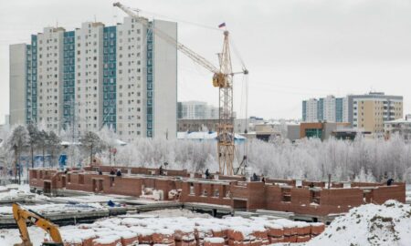 стройка многоквартирного дома