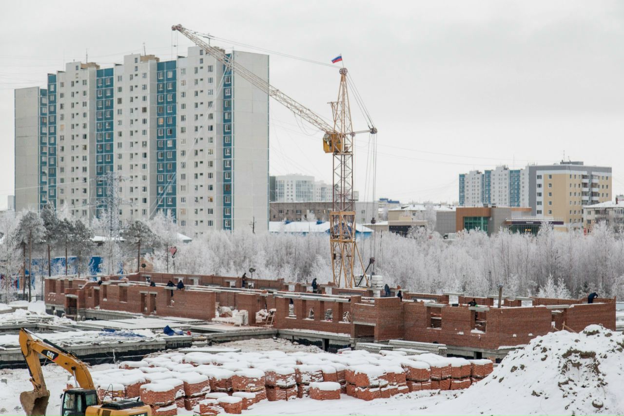 стройка многоквартирного дома