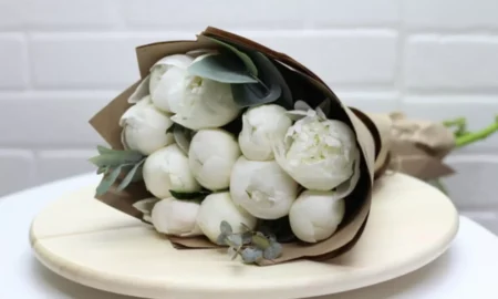 букет из белых роз