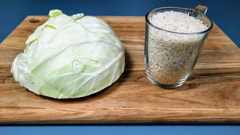 капуста и рис