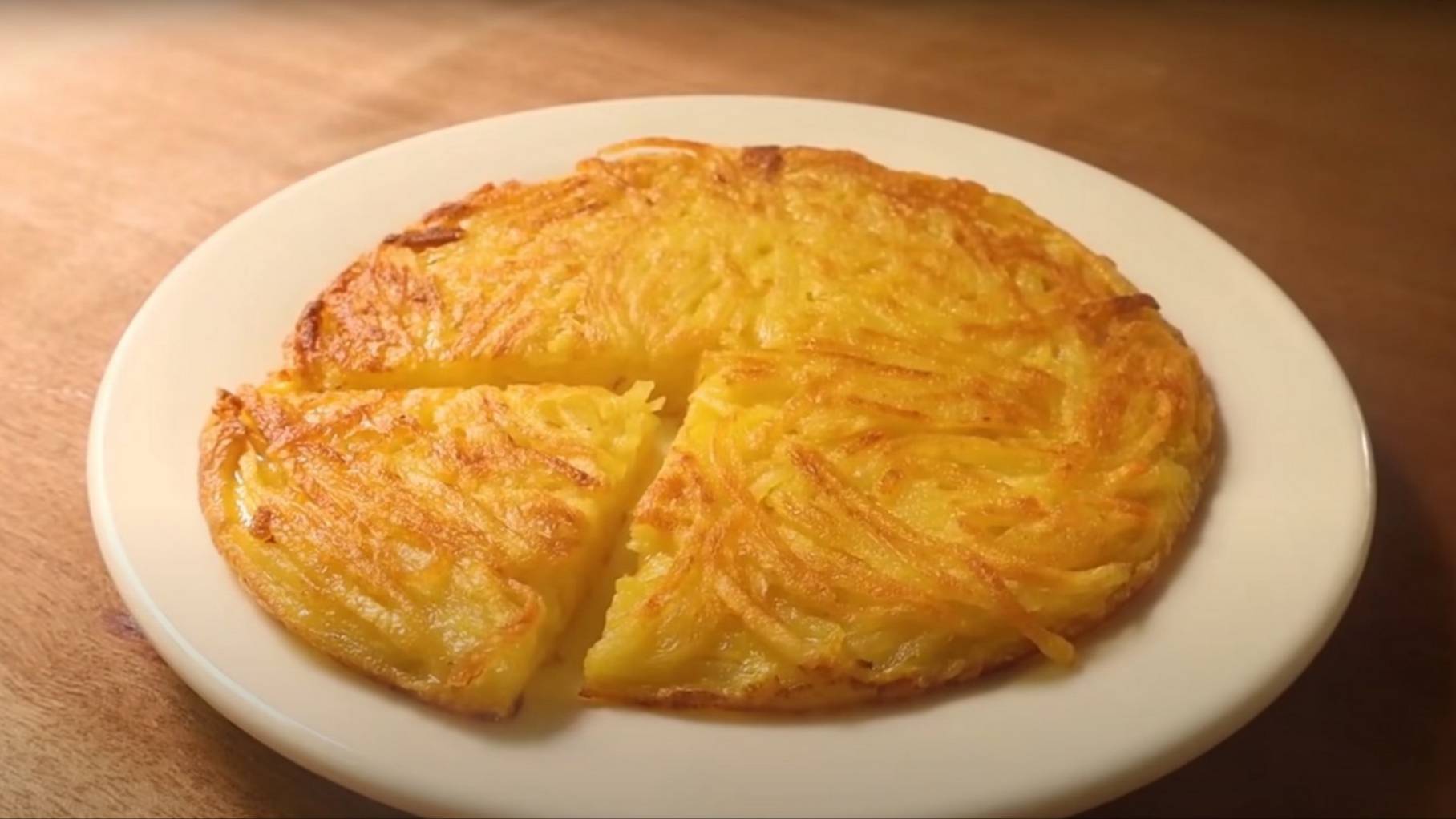 омлет с картошкой