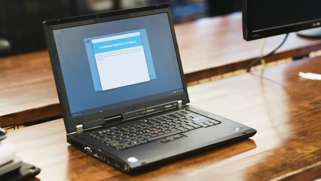 старый ноутбук