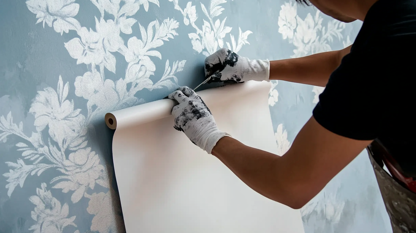 поклейка обоев