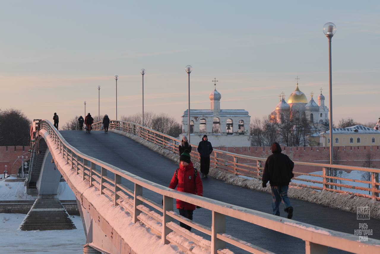 зима в Великом Новгороде