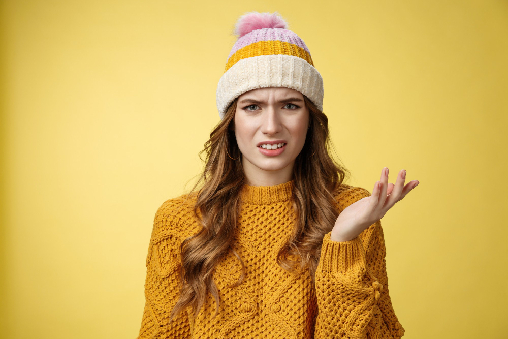 женщина недоумевает