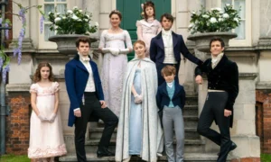 кадр из сериала «Бриджертоны»