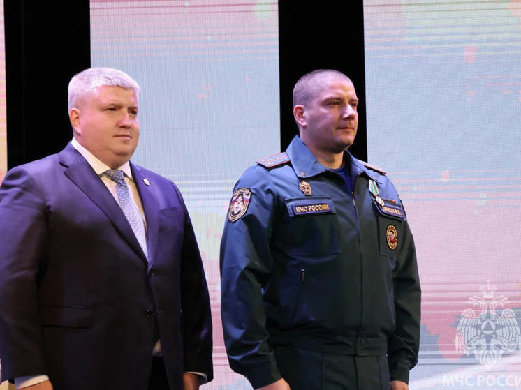 alt губернатор награждает пожарного