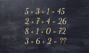 Математическая головоломка.