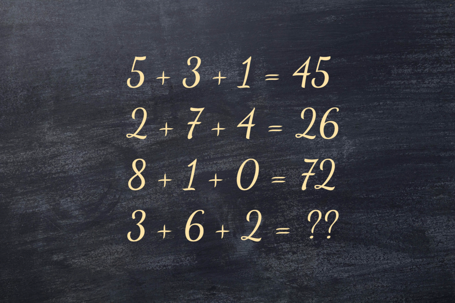 Математическая головоломка.