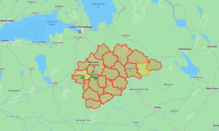 Карта безопасных участок на льду.