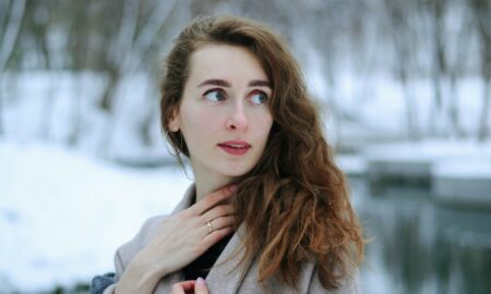 Девушка зимой