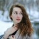 Девушка зимой