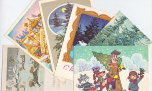 набор новогодних открыток