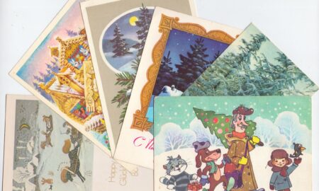 набор новогодних открыток