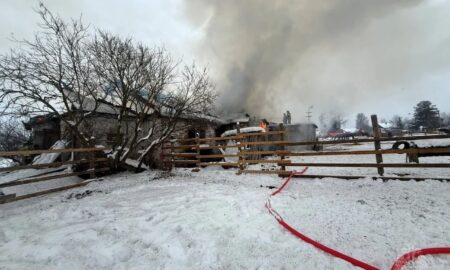 сгоревшая конюшня