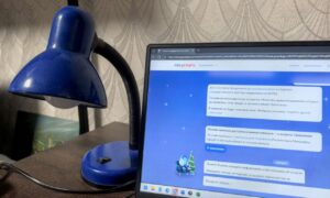 Экран монитора с госуслугами