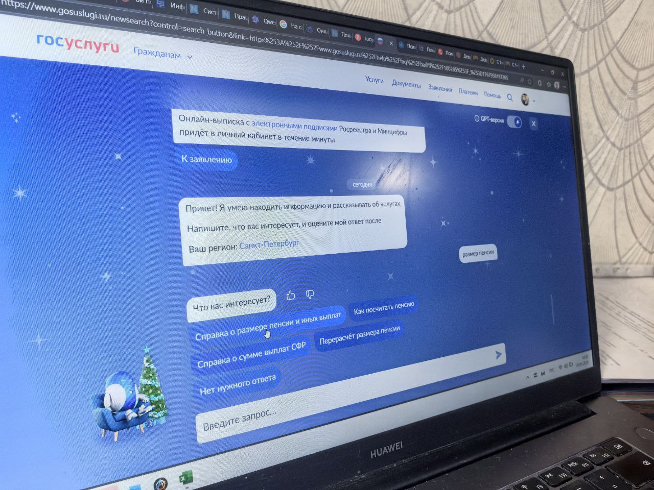 Экран госуслуг