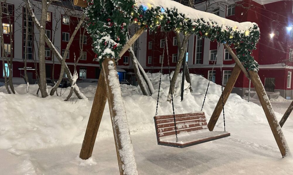 Зимняя скамейка