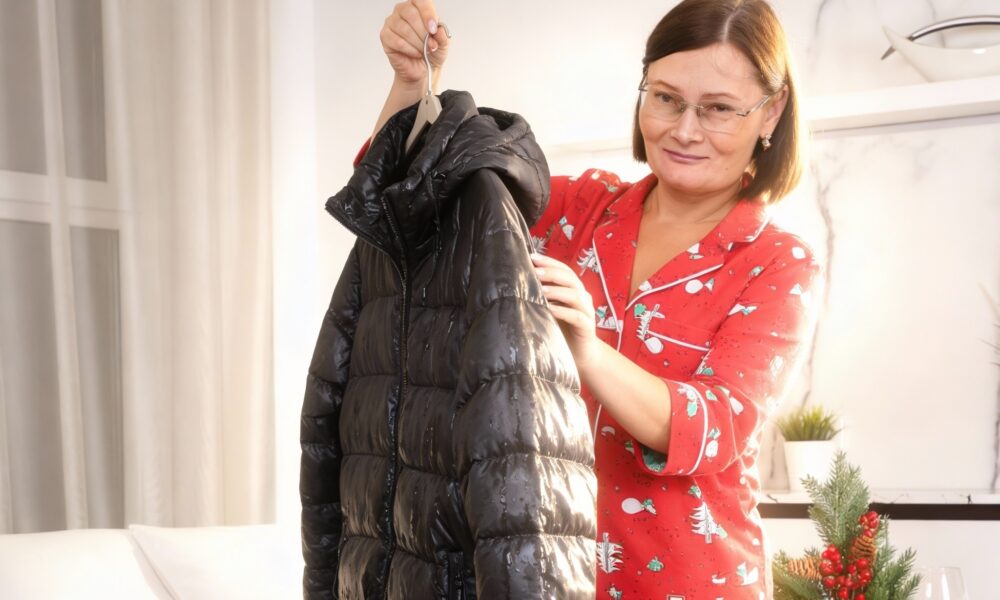 Сушим пуховик правильно.