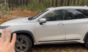 Автомобиль белый