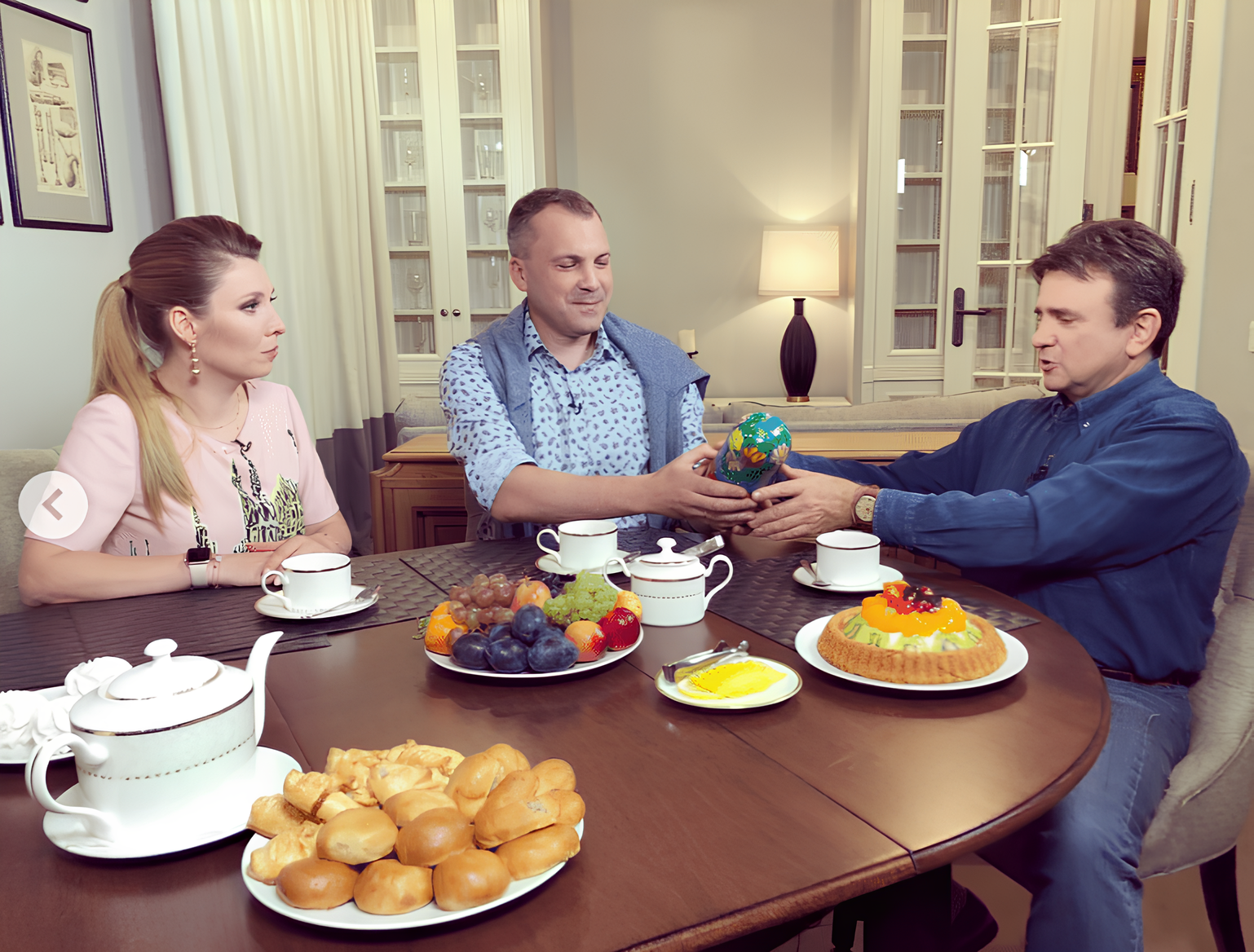 Ольга Скабеева и Евгений Попов в своей квартире