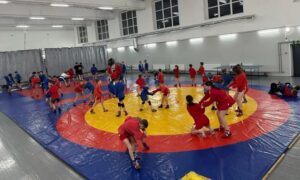 тренировка спортсменов по самбо