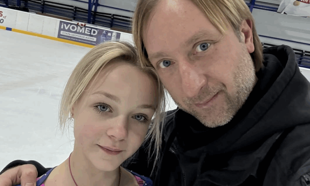 Елена Костылёва и Евгений Плющенко