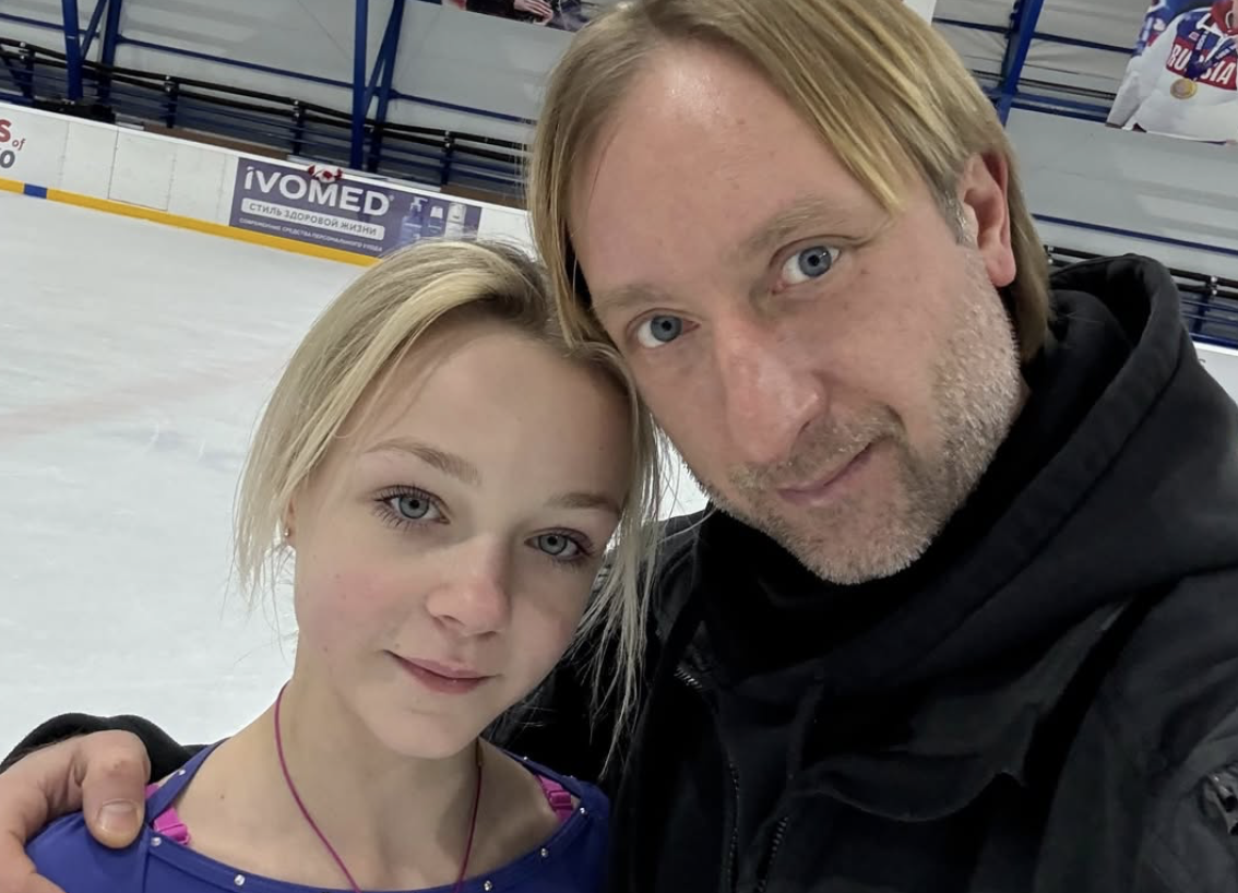 Елена Костылёва и Евгений Плющенко