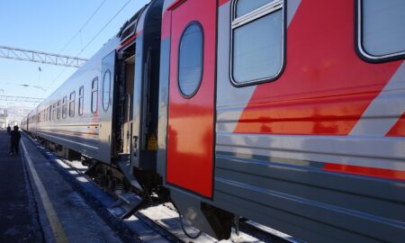 Вагон поезда.